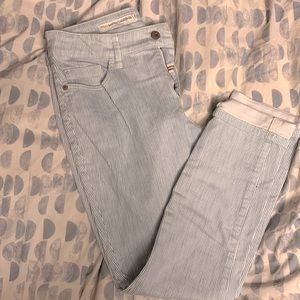 Pilcro & The Letterpress Railroad Stripe Crop Jean